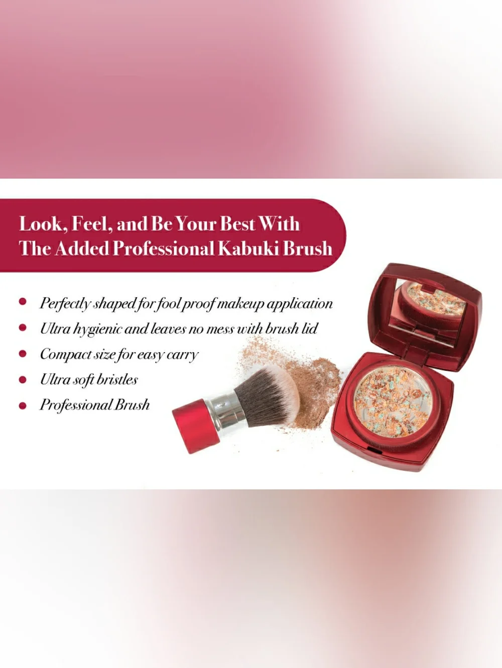 YBF Complexion Perfection Finishing Powder with Kabuki Brush